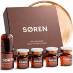 SØREN Micro Infusion Hair Renewal System by SOREN – Saw Palmetto & Peptide Scalp Treatment Kit | Supports Fuller, Thicker-Looking Hair | Gold Microinfuse Applicator | 3 Month Supply