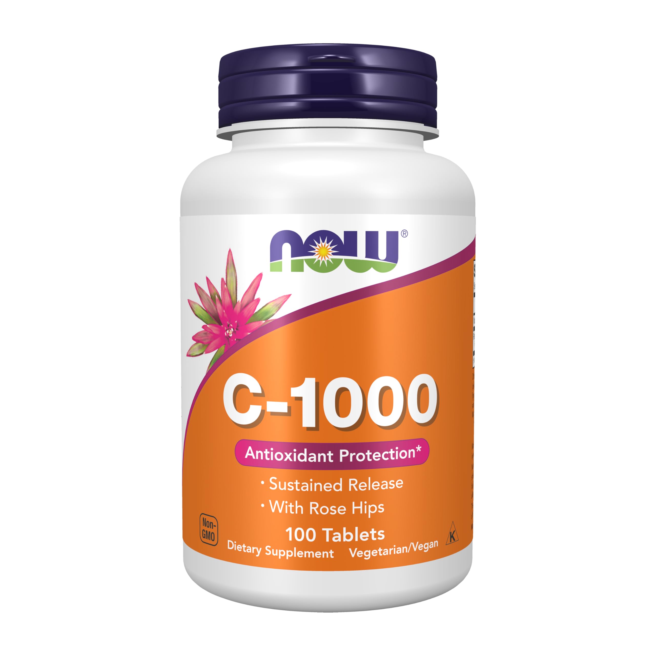 NOW Foods Supplements, Vitamin C-1,000 with Rose Hips, Sustained Release, Antioxidant Protection*, 250 Tablets