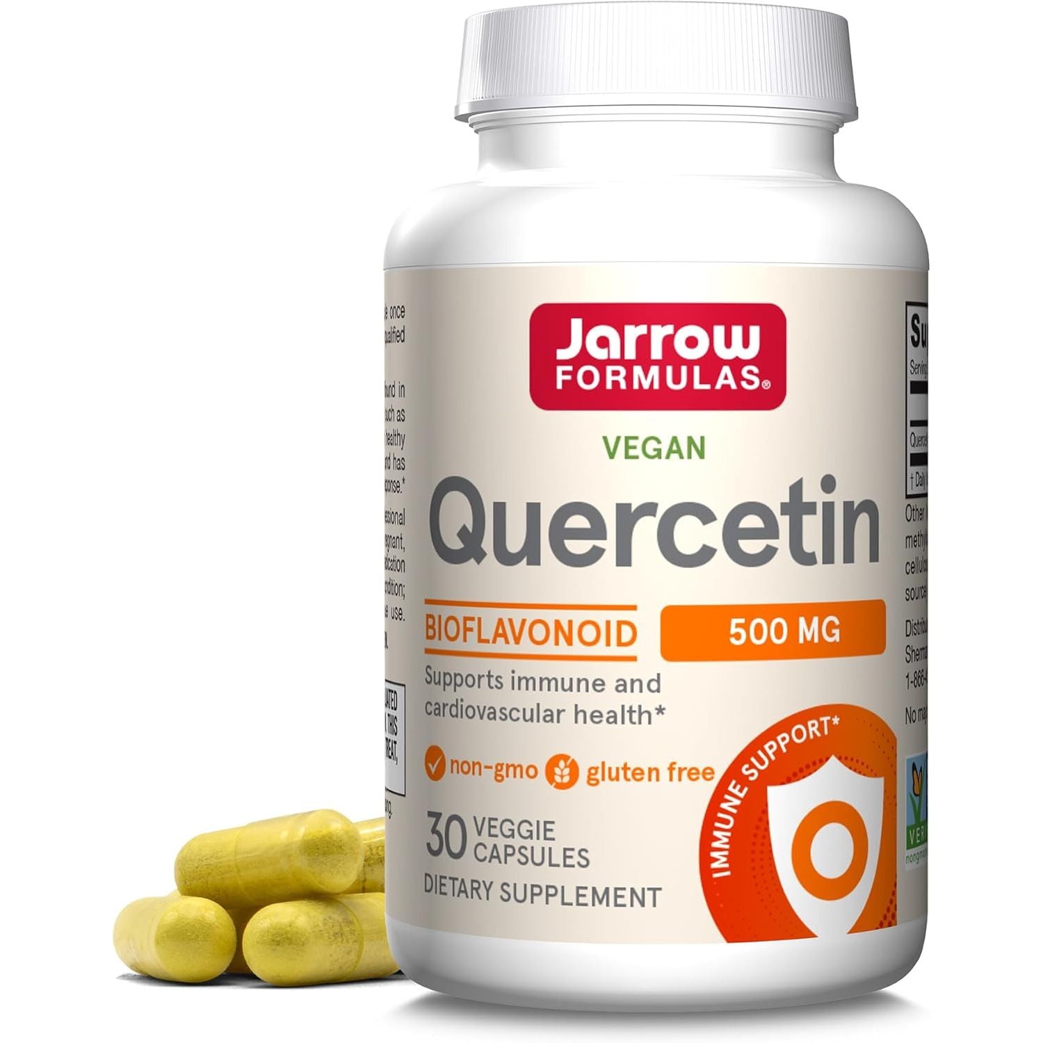 Buy now Jarrow Formulas Quercetin 500 mg - 200 Veggie Caps - Supports Antioxidant Status, Cardiovascular Health & Immune Health - 200 Servings 30 Count (Pack of 1) Unflavored at indiglob india