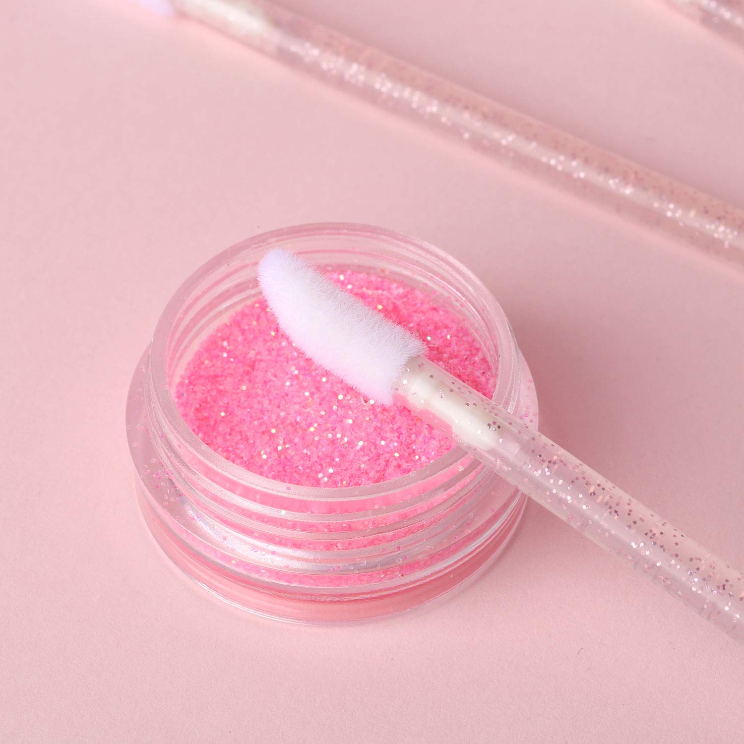 Buy now 100 Disposable Lip Brushes, Lipstick Applicator, Lip Gloss Wands Pink Tbestmax at indiglob india