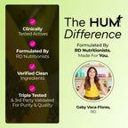 HUM Flatter Me Fiber Pineapple Passion Fruit Fiber Powder, 10 Servings | Prebiotics, Digestive Enzymes, Digestive & Gut Health Support for Women & Men, Vegan, Non-GMO