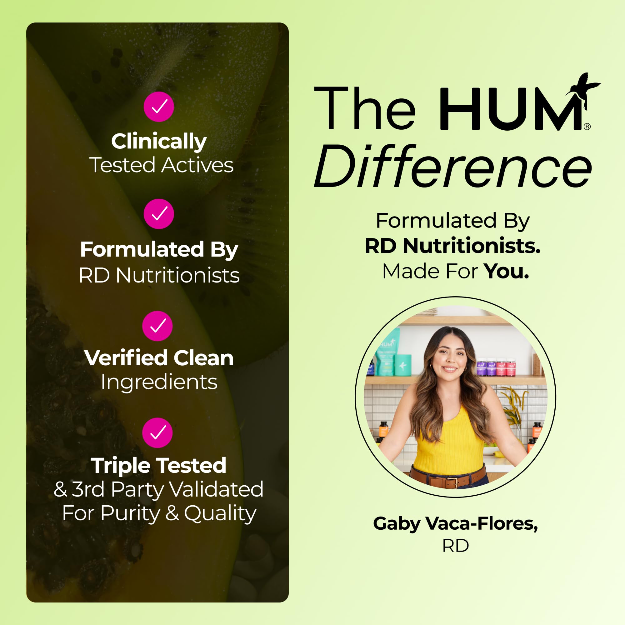 HUM Flatter Me Fiber Pineapple Passion Fruit Fiber Powder, 10 Servings | Prebiotics, Digestive Enzymes, Digestive & Gut Health Support for Women & Men, Vegan, Non-GMO