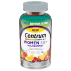 Centrum MultiGummies for Women 50 and Over, 140 Count | Contains Vitamin D3, B Vitamins, Calcium, and Antioxidants, Non-GMO Ingredients, Supports Memory and Cognition, GLP-1 Support