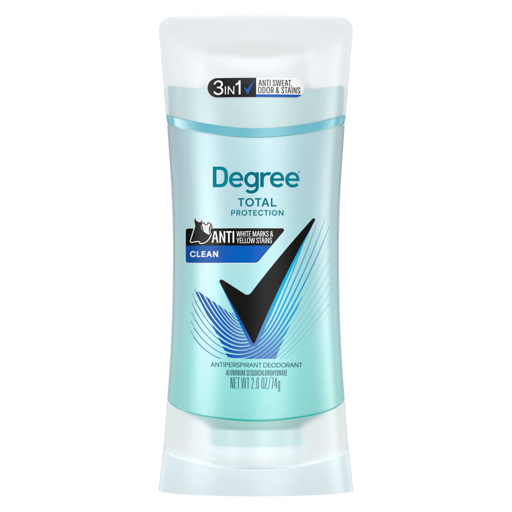Degree Women's Black+White 4 Count Antiperspirant Balm 2.6 oz - Protects from Deodorant Stains, Fresh Scent, 48H Non-Stop Protection | For black & white clothes, Helps reduce marks & stains, With MotionSense, Fresh scent