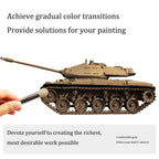 Sdanart Drybrush Set Hobby Drybrush Paint Brush,Detail Paint Brush Set,3 pcs Professional Art and Advanced Acrylic Paint Brushes for Tabletop&Wargames Miniature Watercolor Oil Painting,Model