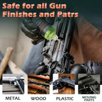 Keze Gun Cleaning Kit 9mm,.22,.357,.38,.45 with Gun Oil 1 oz. & CLP Cleaner Lubricant 2 oz. Handgun Shotgun Rifle and Pistol Cleaning Kits with Caliber Brass Brush and Brass Jag Adapter Portable Case