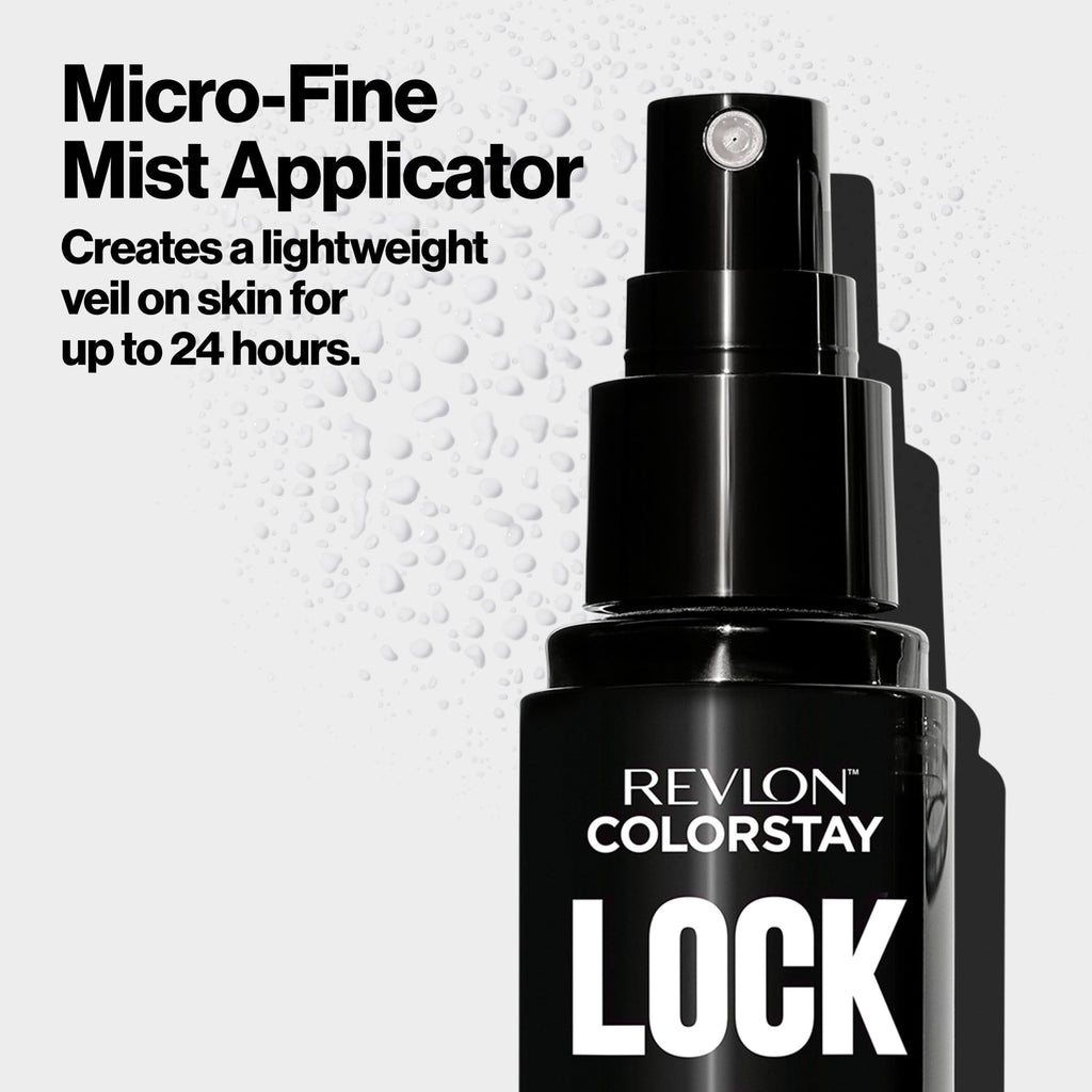 Buy now Revlon Colorstay 24 Hr Lock Setting Mist, Keeps Face Makeup from Melting & Fading, Mattifying, Blurring & Oil Absorbing Spray, Transfer-Proof & Mask Friendly, 1.9 fl oz at indiglob india
