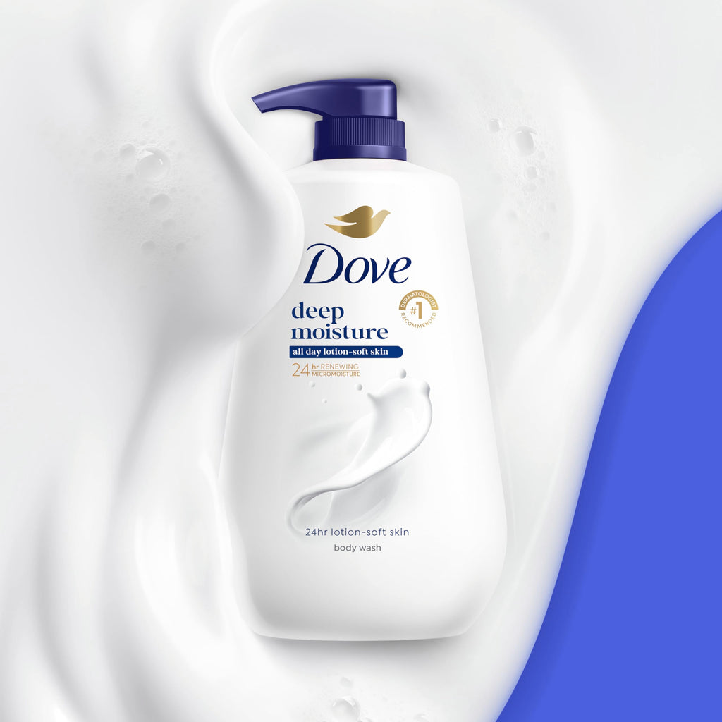 Dove Body Wash Body Wash Deep Moisture 30.6 oz Pump, Sulfate Free | Dove Deep Moisture Body Wash hydrates dry skin for 24 hours with a sulfate-free formula and MicroMoisture technology.