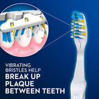 Buy now Oral-B 3D White Pulsar, Battery electric toothbrushes, 2 count SOFT toothbrush pack, removes stains, whitens teeth, travel essentials tooth brush at indiglob india