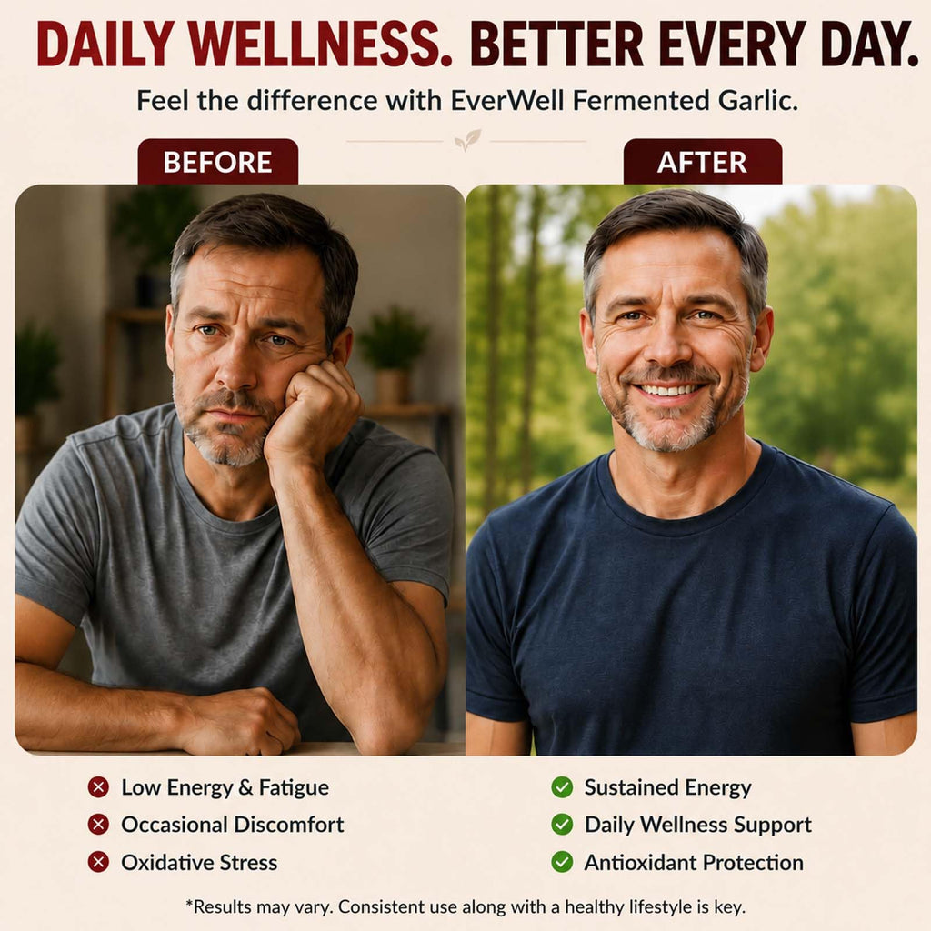 EverWell Black Fermented Black Garlic + CoQ10 Ubiquinol Softgels