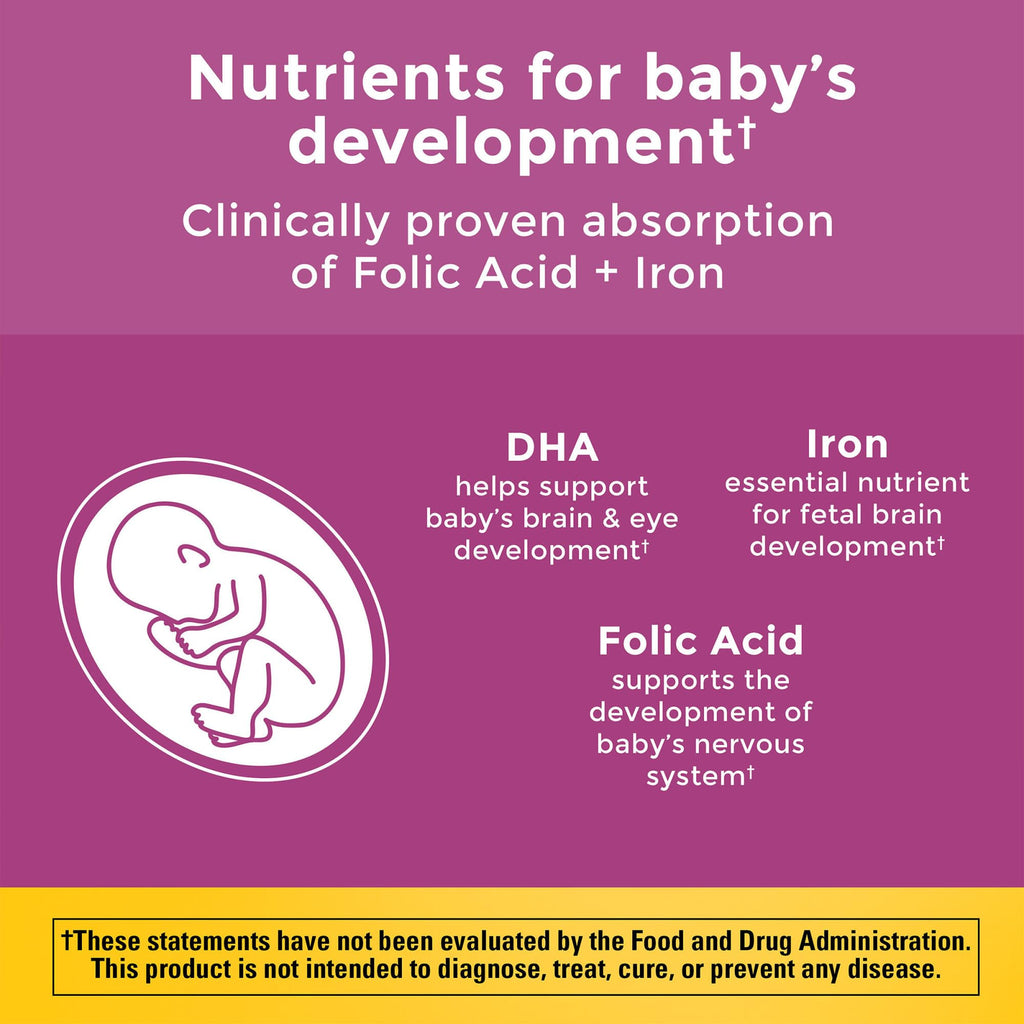 Buy now Nature Made Prenatal Vitamins for Women with Folic Acid + DHA, Prenatal Vitamin and Mineral Supplement for Daily Nutritional Support, 110 Softgels, 110 Day Supply at indiglob india