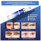 Eye Serum with 8% Caffeine & 8% Retinol Under Eye Cream 0.5 Fl Oz | Hyaluronic Acid Niacinamide & Peptides 360° Cooling Roller for Dark Circles Puffiness Fine Lines & Wrinkles,