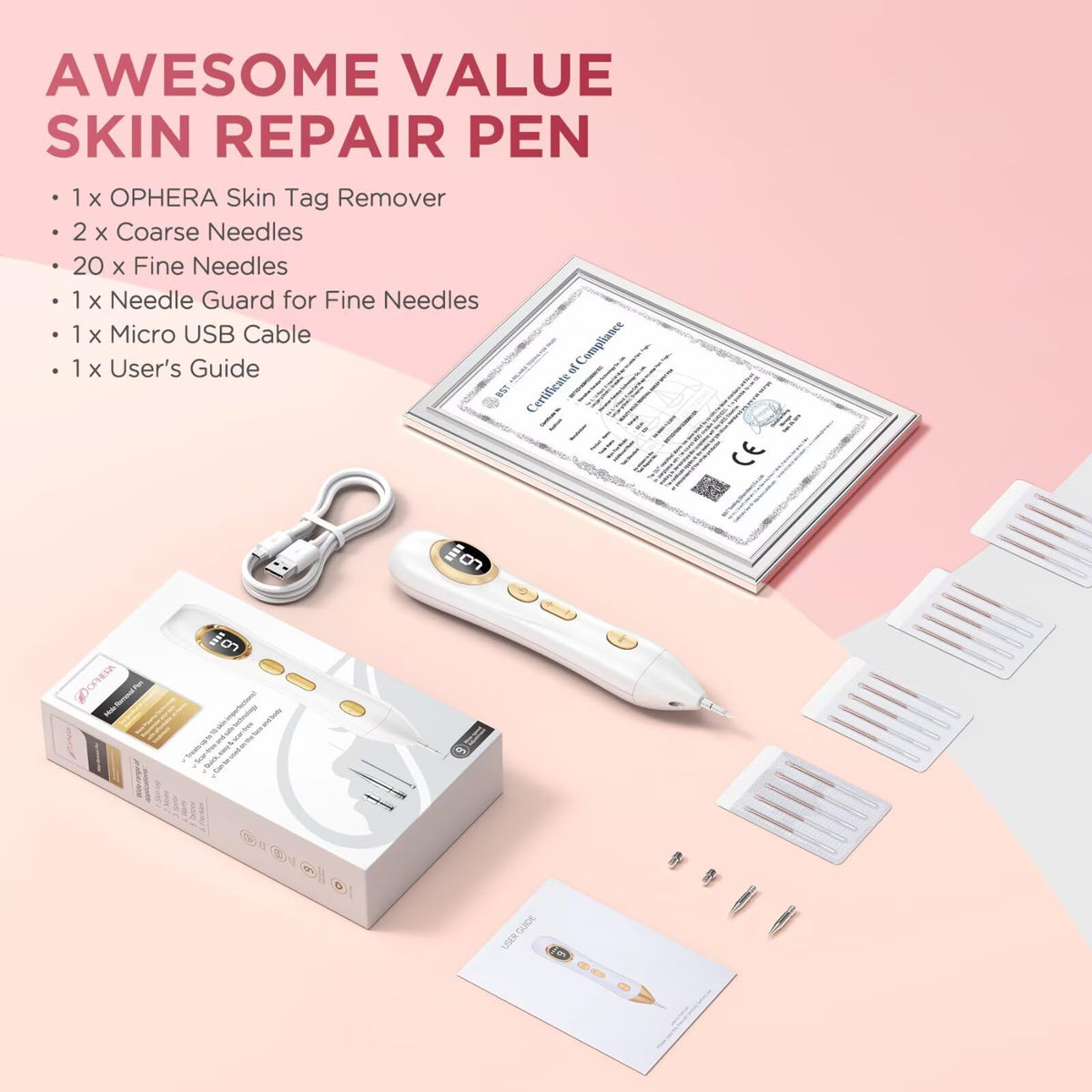 OPHERA Skin Tag Remover Pen, Portable Removal Kit for Home Use