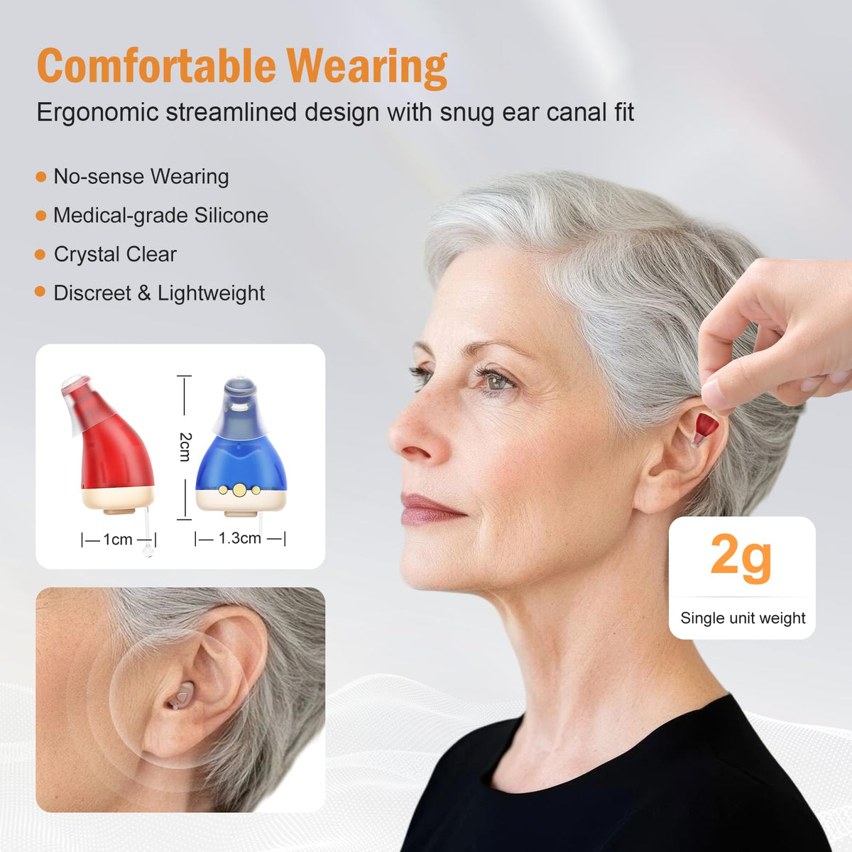 Flaygo Rechargeable Hearing Aid for Seniors with Hearing Loss,Clear Sound