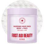 First Aid Beauty Ingrown Hair Pads Aftershave Treatment to Help Prevent Razor Bumps, Exfoliate Underarms & Bikini Area, Sensitive Skin