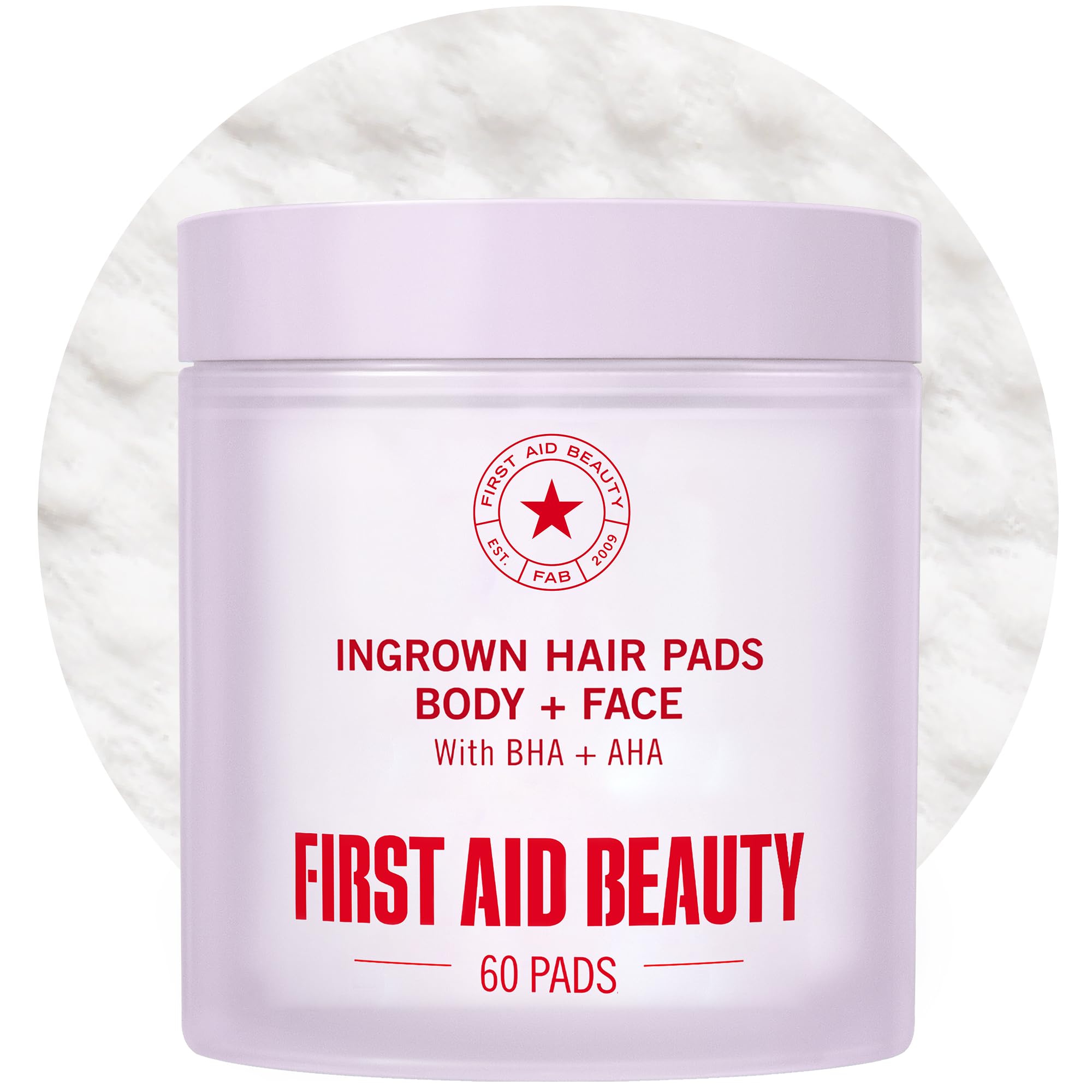 First Aid Beauty Ingrown Hair Pads Aftershave Treatment to Help Prevent Razor Bumps, Exfoliate Underarms & Bikini Area, Sensitive Skin