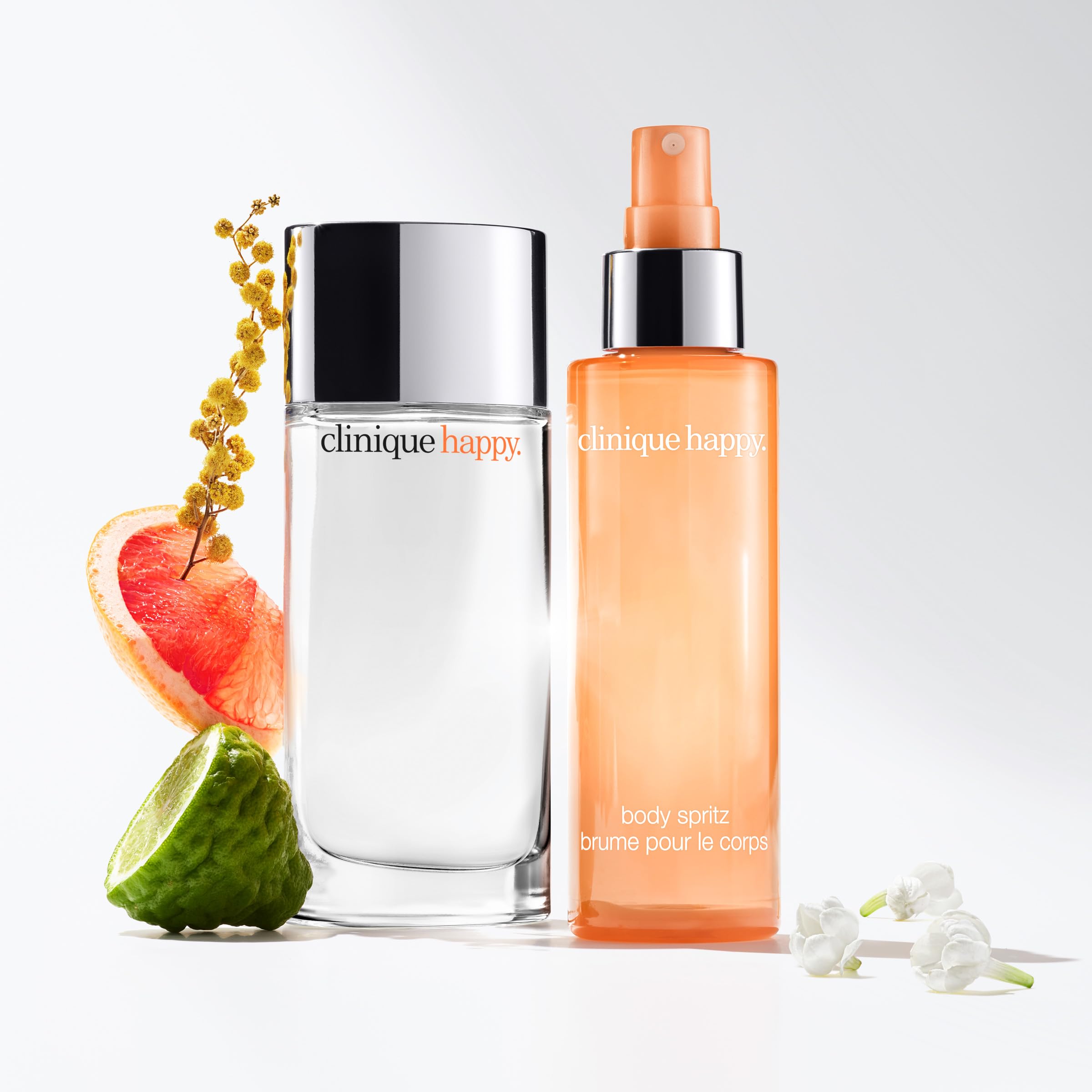 Buy now Clinique Happy Body Spritz | Notes of Grapefruit, Bergamot, Hawaiian Wedding Flower + Spring Mimosa | Women's Fragrance, 4.2 Fl Oz at indiglob india