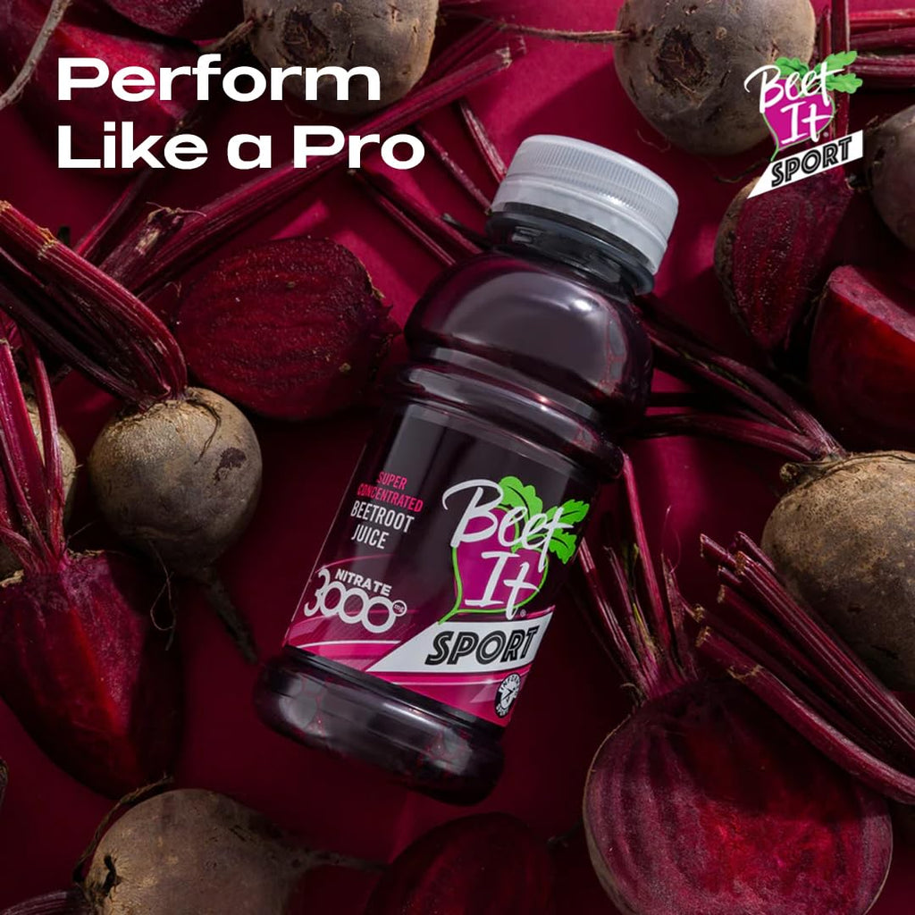 Beet IT Beetroot Juice Sport Nitrate 3000mg - Super Concentrated Beet Juice Liquid Dietary Supplement No Added Sugar, Artificial Colors, Preservatives, BPA-Free, Gluten-Free, 8.5oz (7 Servings)