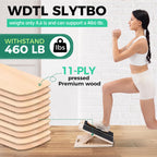Slant Board for Calf Stretching, 5 Angle Portable Adjustable Stretch Board