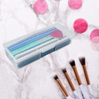 Buy now Clear Manicure Tool Box, Personal Nail Box Storage Case for Organizing, Plastic Nail Tool Box for Manicure Pedicure Kit (4pcs) at indiglob india