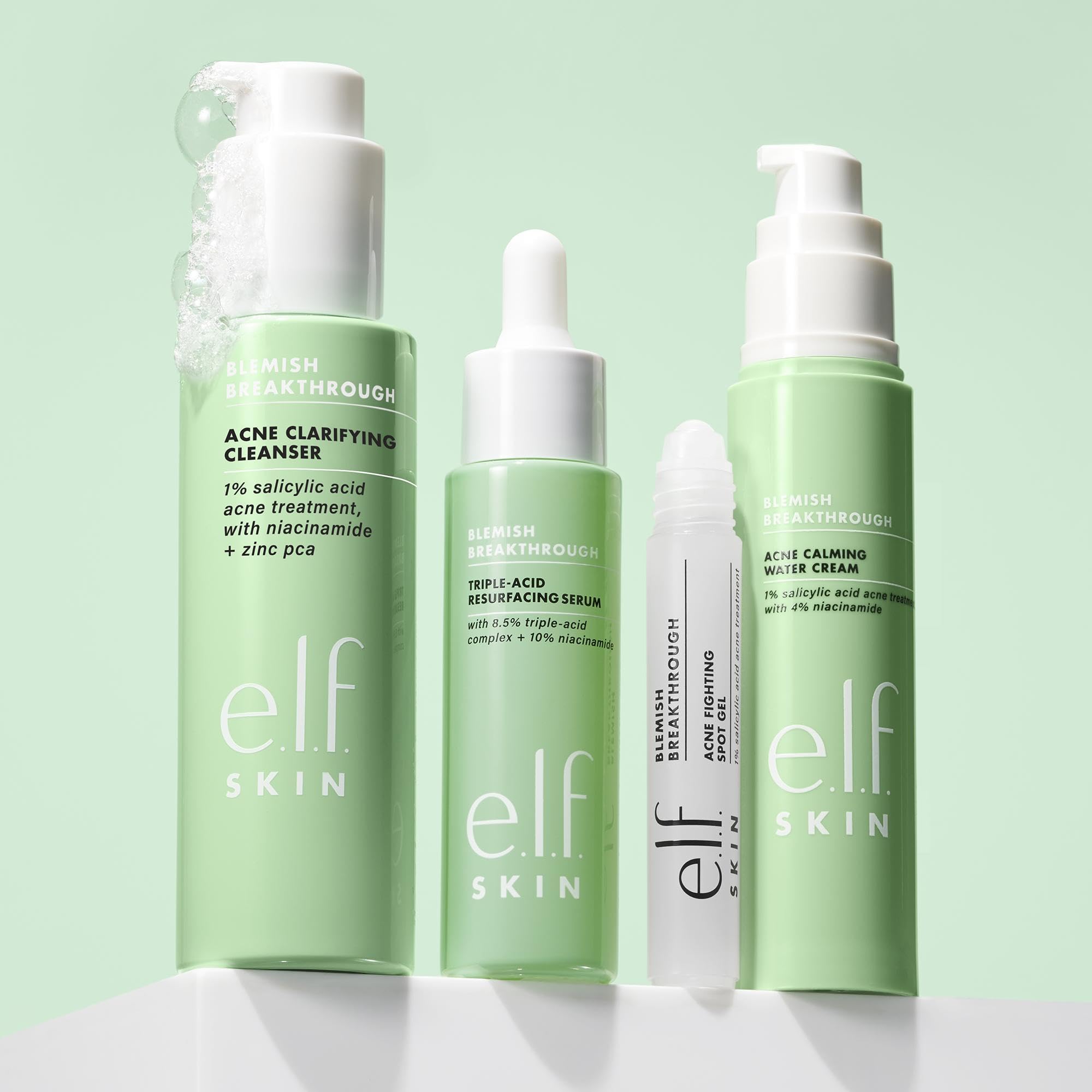 Buy now e.l.f. SKIN Blemish Breakthrough Clarifying Cleanser, Gel Cleanser For Removing Makeup, Controlling Oil & Clarifying Pores, 1% Salicylic Acid at indiglob india
