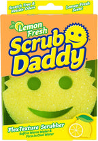 Buy now Scrub Daddy Sponge - Lemon Fresh Scent - Scratch-Free Multipurpose Dish Sponge - BPA Free & Made with Polymer Foam - Stain & Odor Resistant Kitchen Sponge (1 Count) at indiglob india