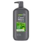 DOVE MEN + CARE Body and Face Wash Refreshing Extra Fresh Body Wash13.5 oz | For Men with 24-Hour Nourishing Micromoisture Technology