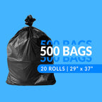Reli. 16-25 Gallon Trash Bags | 500 Bags | Black | Home, Kitchen