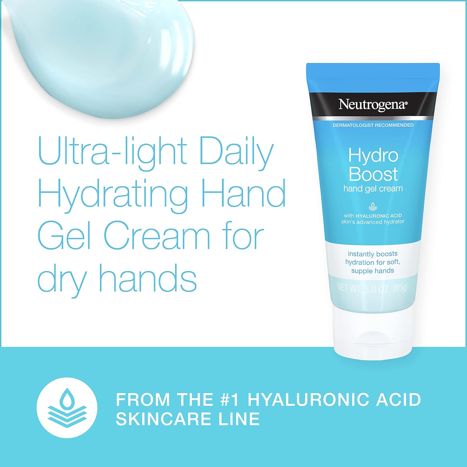 Buy now Neutrogena Hydro Boost Hydrating Hand Gel Cream with Hyaluronic Acid for Instantly Quenched, Soft & Supple Hands, Lightweight, Non-Greasy & Quick Absorbing Hand Lotion, Travel Size, 3 Oz at indiglob india