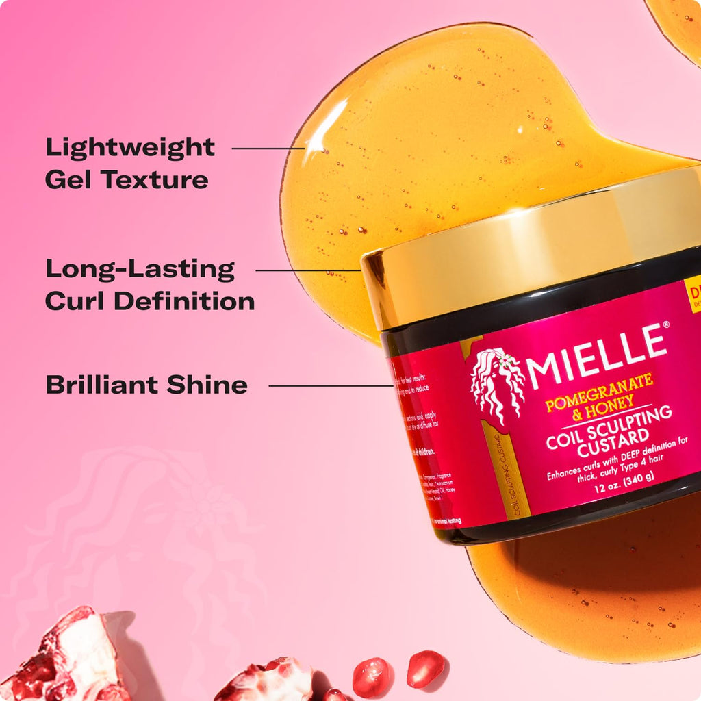 Buy now Mielle Organics Pomegranate & Honey Curl Cream - Coil & Curl Defining Hair Cream for Type 4 Hair - Hydrates, Controls Frizz, Conditions & Adds Shine (12 Fl Oz) at indiglob india