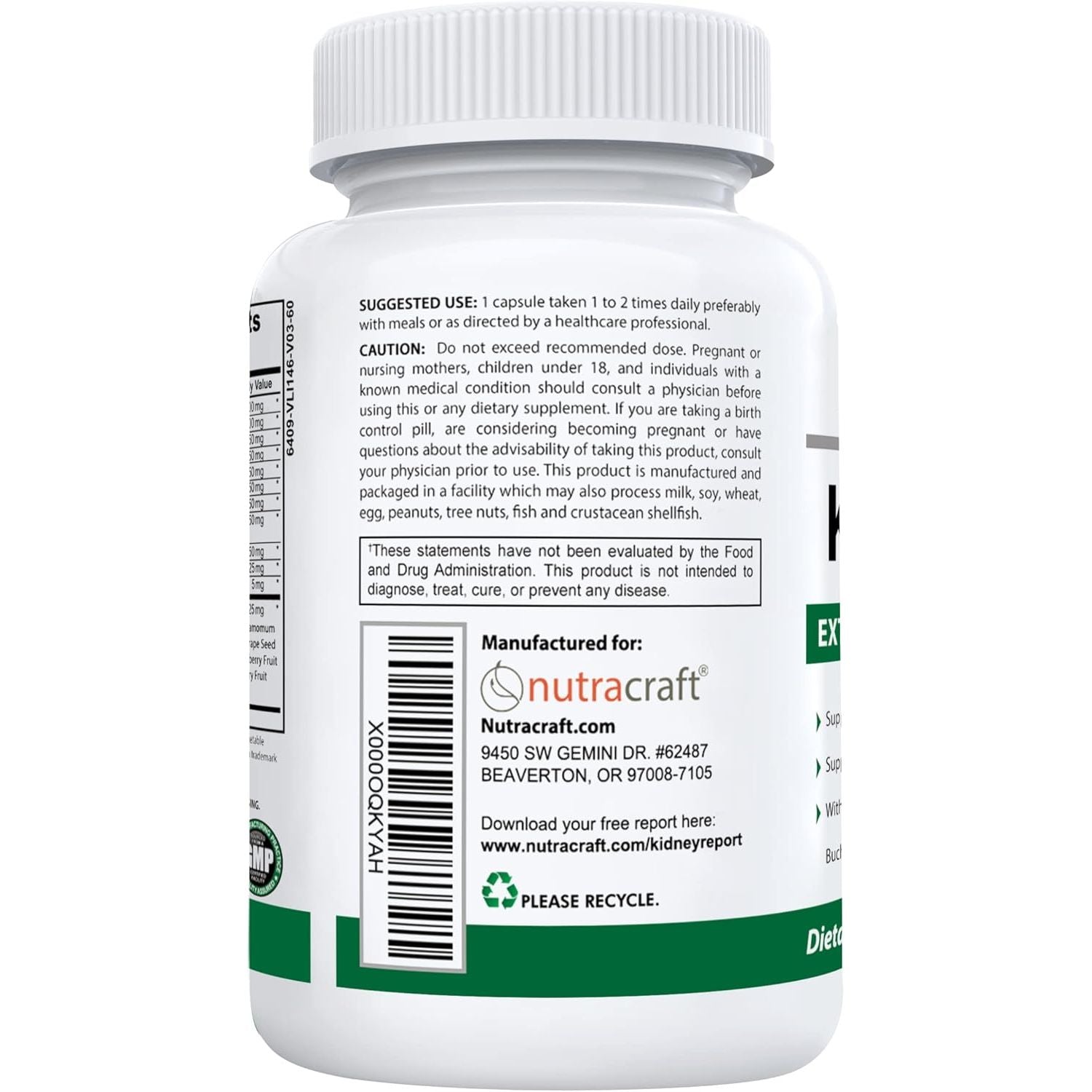 Buy now Nutracraft KidneyKind #1 Kidney Support and Detox Supplement | Kidney Cleanse for Bladder & Urinary Health | Buchu, Juniper, Uva Ursi, Cranberry, Nettle Leaf & More | 60 Vege Capsules at indiglob india