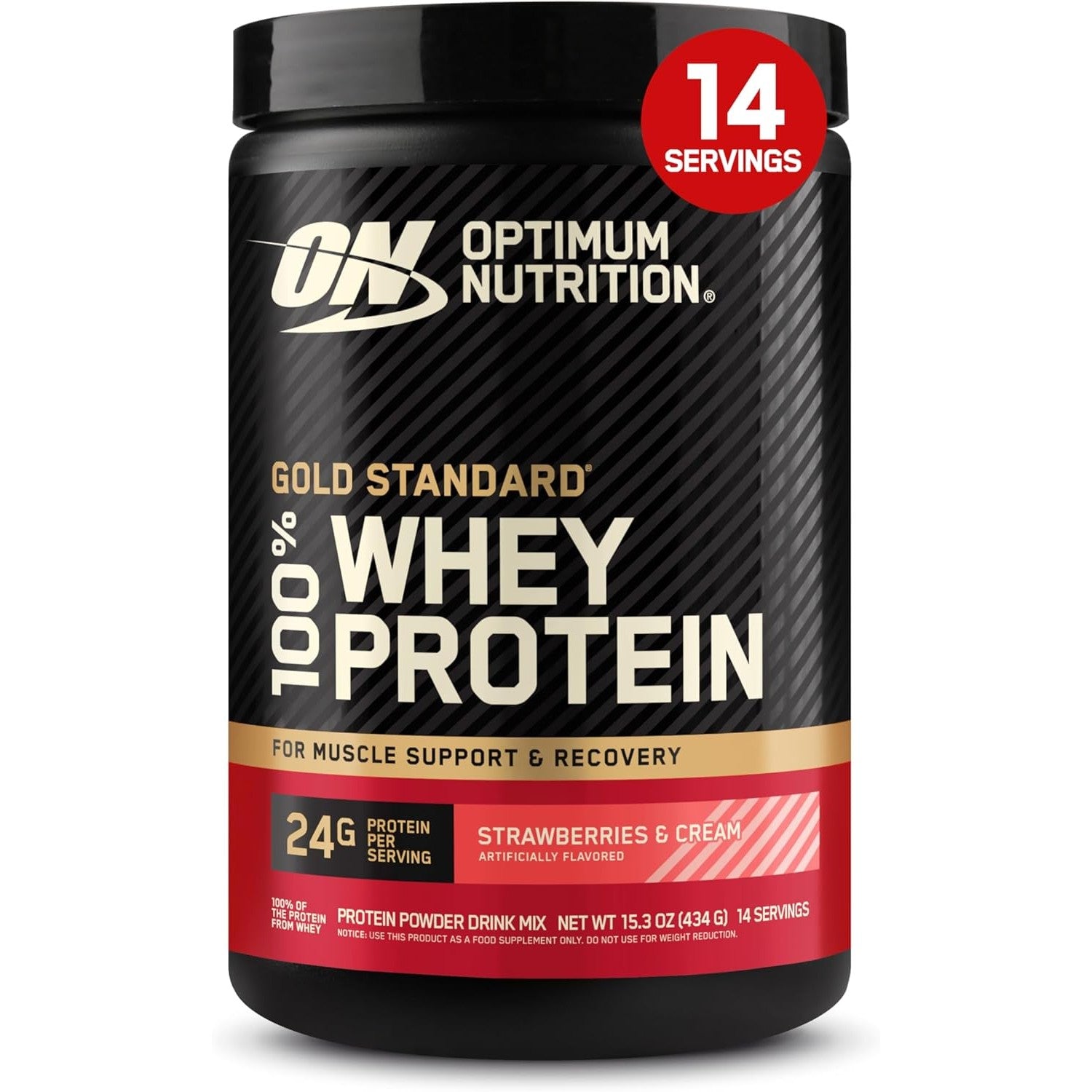 Buy now Optimum Nutrition Gold Standard 100% Whey Protein Powder, Strawberry Banana, 5 Pound (Packaging May Vary) at indiglob india