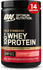 Buy now Optimum Nutrition Gold Standard 100% Whey Protein Powder, Banana Cream, 5 Pound (Packaging May Vary) at indiglob india