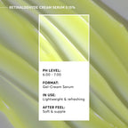 Naturium Retinaldehyde Cream Serum 0.15%, Advanced Anti-Aging & Smoothing Potent Face & Skin Care, 1.7 oz