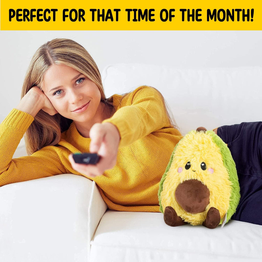 Buy now Happy Fuel Avocado Microwavable Unscented 1.5lbs Heating Pad For Women And Kids- Cute Soft Cozy Pillow Plush Heatable Warm Stuffed Animals- Kawaii Hot & Cold Plushie Food Toy - Avocado Gifts For Girls at indiglob india