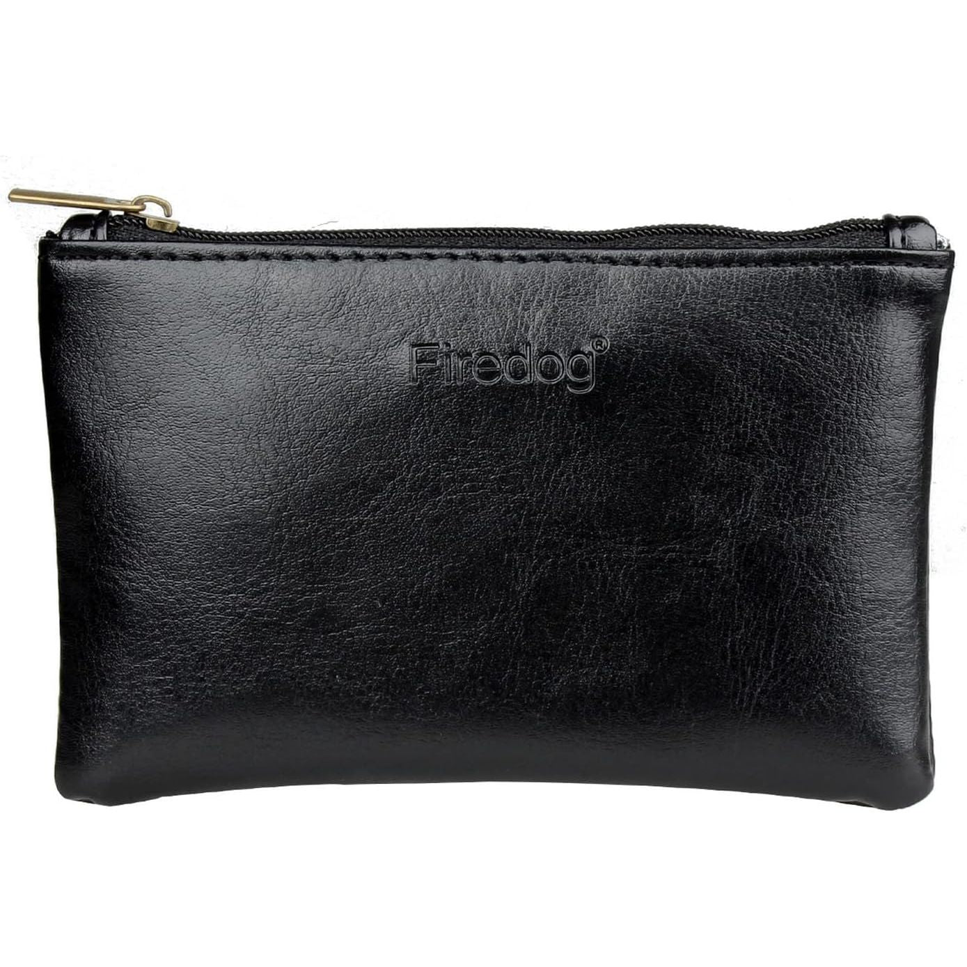 Buy now FIREDOG Tobacco Pouch Bag Pipe Case Rolling Storage Carrying Travel Vintage Holder Rollup Free Ciggerate Smoking Tobacco Pouch Leather Zipper Black Regular Size at indiglob india