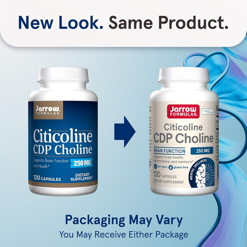 Buy now Jarrow Formulas Citicoline CDP Choline 250 MG, CDP Choline Supplement Supports Brain Health, Performance and Memory, 120 Capsules, Up to a 120 Day Supply at indiglob india