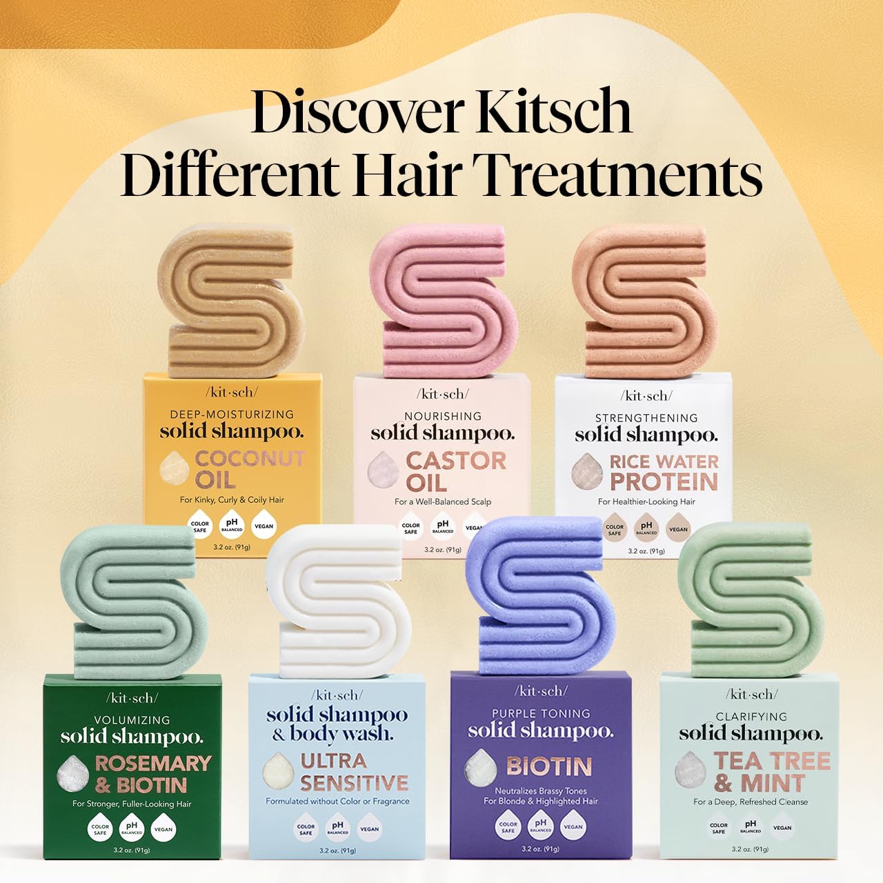 Buy now Kitsch Coconut Oil Shampoo Bar - Hydrate & Soften Dry Damaged Hair - Deep Moisturizing Curly Hair Shampoo - Safe Shampoo for Color Treated Hair - Silicone, Paraben & Sulfate Free - 3.2 oz at indiglob india