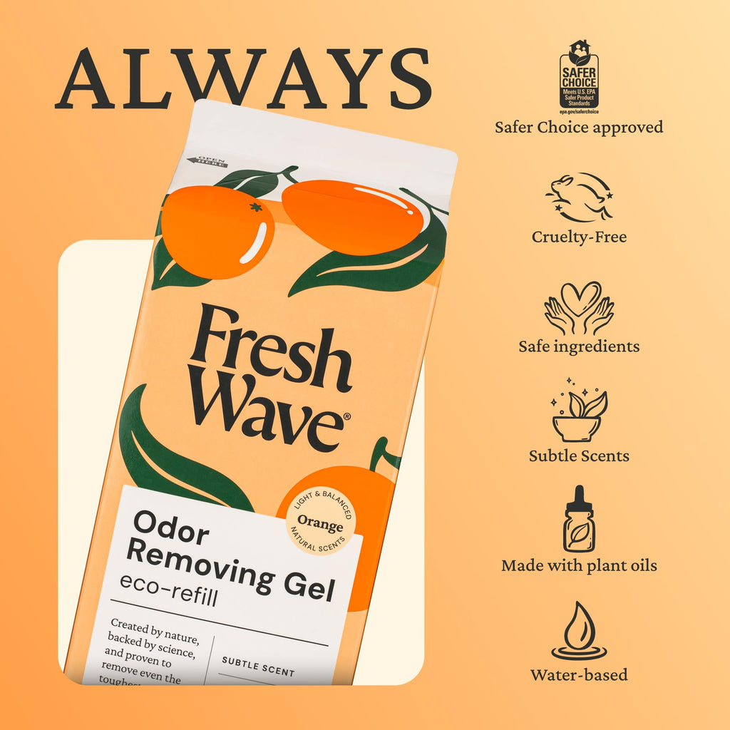 Fresh Wave Odor Eliminator Gel Refill, 63 oz Orange