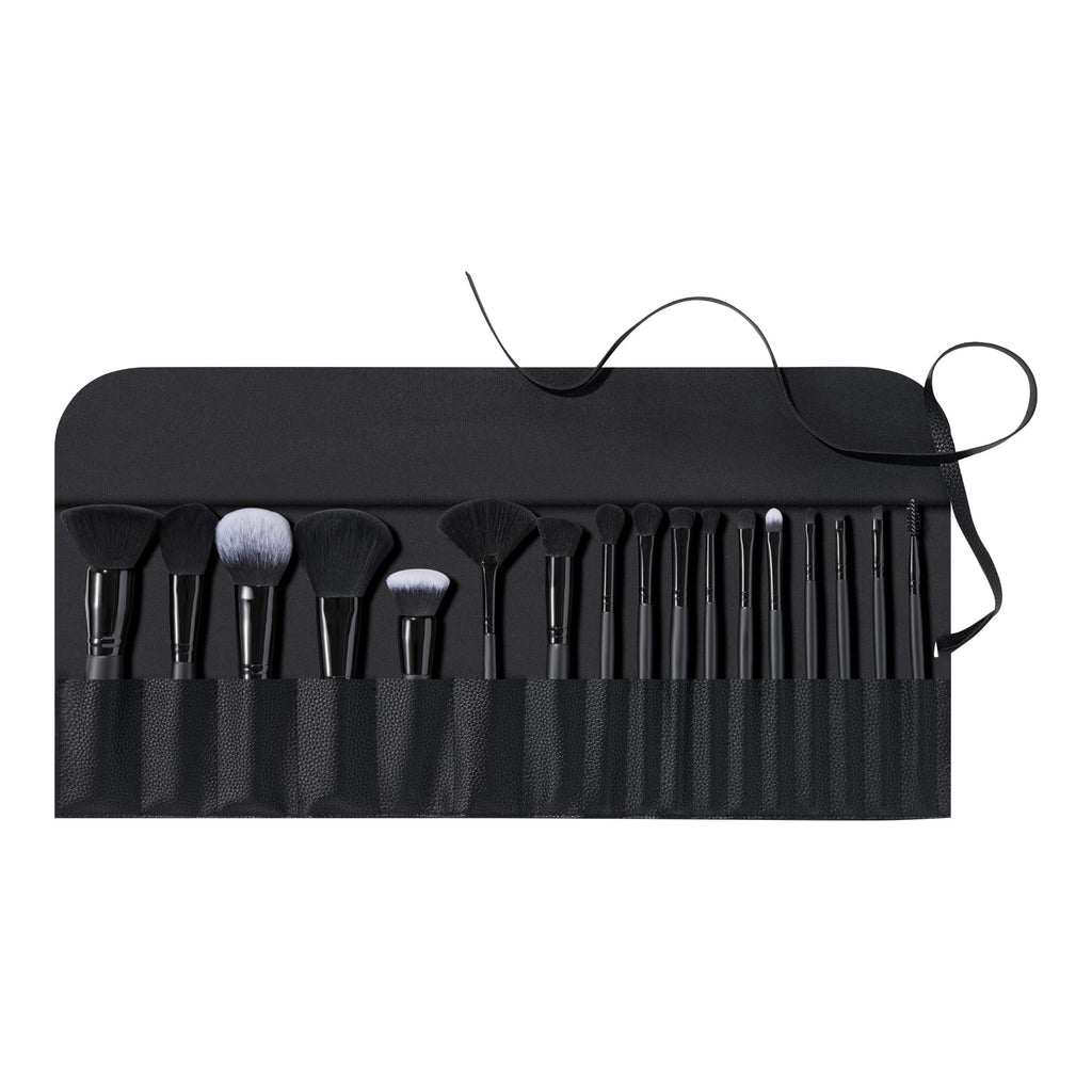 Buy now e.l.f. Ultimate Makeup Brush Set & Travel Roll, 17-Piece Brush Kit, Brushes For Eyeshadow, Foundation, Powder, Concealer & more, Vegan & Cruelty-Free at indiglob india