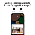 Buy now Google indoor Nest Security Cam 1080p (Wired) - 2nd Generation - Snow at indiglob india