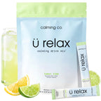 Ü Relax 2.0 Powder Drink Mix, Pineapple, Ashwagandha & L-Theanine, Adaptogens, Cortisol, Sleep Aid, Ready-to-Mix, Sugar Free, Zero Calorie, 20 Stick Packs