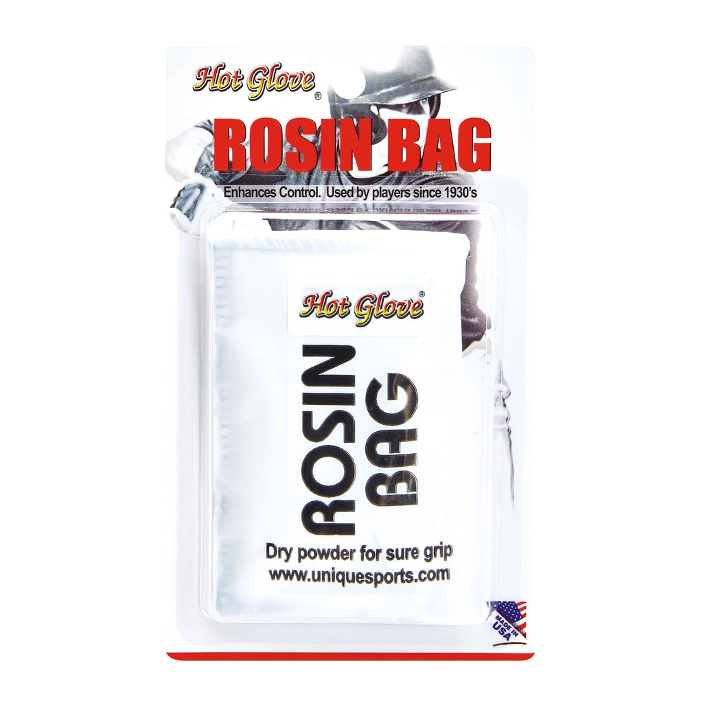 Hot Glove Rosin Bag – Baseball & Softball Grip Powder – Professional Dry Hand Grip for Pitchers & Hitters – Sweat Absorbing Rosin for Bat Grip & All Sports – Made in USA