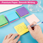 Sticky Notes 3x3 in, 8 Bright Self-Stick Pads, 800 Sheets for School Office