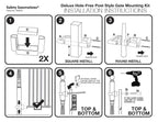 Safety Innovations No Hole Stairway Baby Gate Mounting Kit - Fits Posts from 2 3/4 inches to 3 1/2 inches Wide with Square or Round Tops - No Adhesives On Or Screws in Your Posts, (1-Pack)