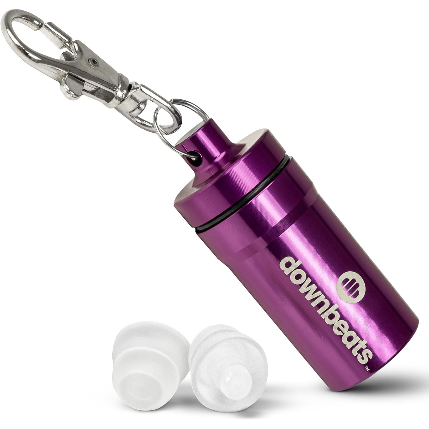 Buy now High Fidelity Ear Plugs for Hearing Protection - Discreet, Clear Ear Plugs for Concerts, Festivals & Noisy Events - Up to 18dB Background Noise Reduction Reusable Ear Plugs - Comes with Aluminum Case Smaller Fit Purple Case at indiglob india