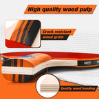Ping Pong Paddles Set of 4 with Table Tennis Balls and Portable Case