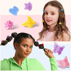 Teenitor Hair Accessories for Girls 193pcs Hair Clips for Girls Toddler Hair Accessories, Mini Girls Hair Clips, Small Claw Clips Bobby Pins and Hair Ties