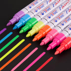 TFIVE Fluorescent Paint Markers, 8 Colors Neon UV Paint Pens for Blacklight