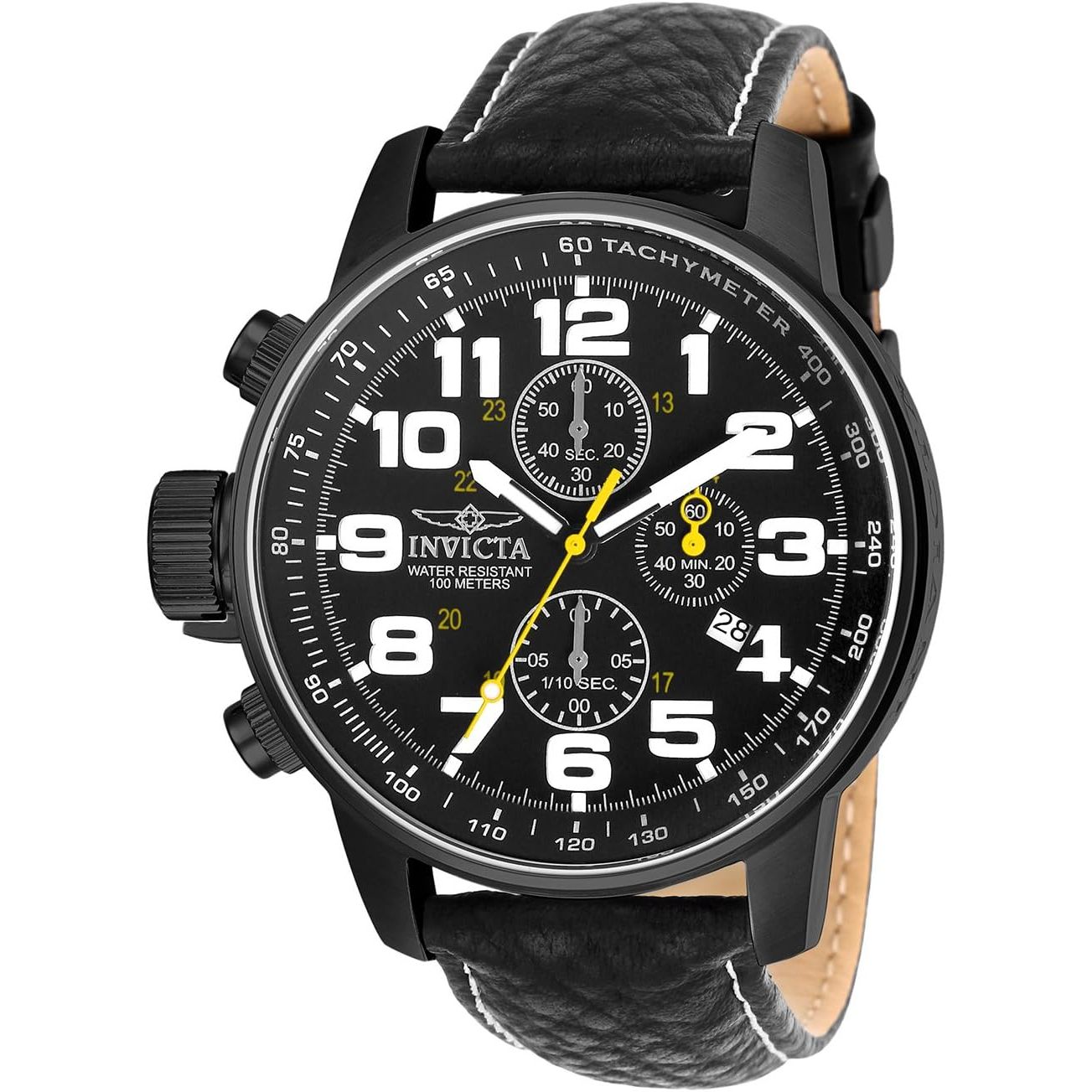 Buy now Invicta Men's I-Force Left Handed Quartz Watch with Leather Strap 3332 at indiglob india